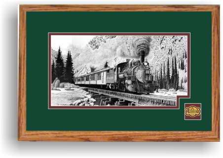 Durango and Silverton Narrow Gauge Railroad 473 art print framed