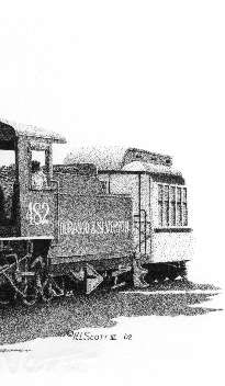 Durango and Silverton Railroad #482 art print by Scotty