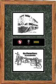 great northern railway 501 art print framed style F