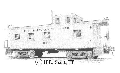 Milwaukee Road caboose