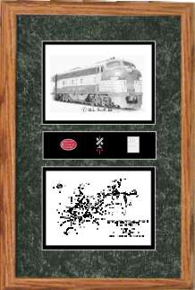 New York Central Railroad #4080 art print framed