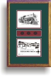 Northern Pacific Railway 1356 art print framed in style F