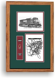 Norfolk Southern Railroad #2505 art print